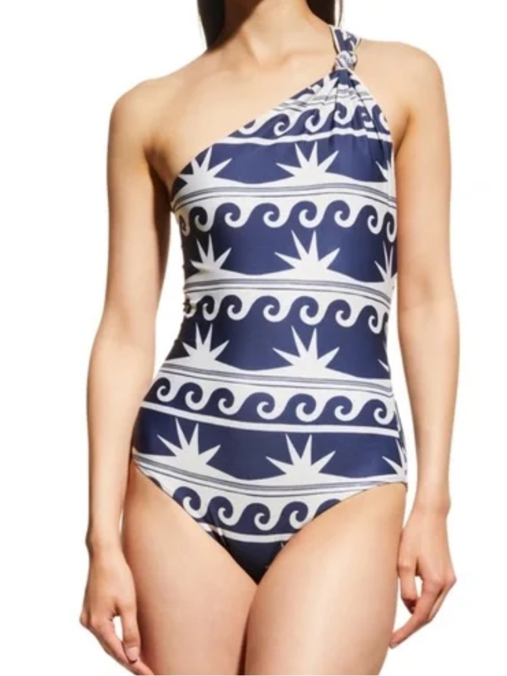 JOHANNA ORTIZ Ocean Amulet One-Shoulder One-Piece Swimsuit